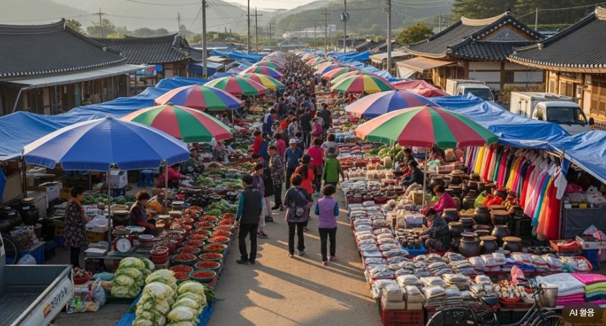 경상북도 5일장(오일장) 지도 일정 날짜표, 경북 장날표 바로 확인하세요.